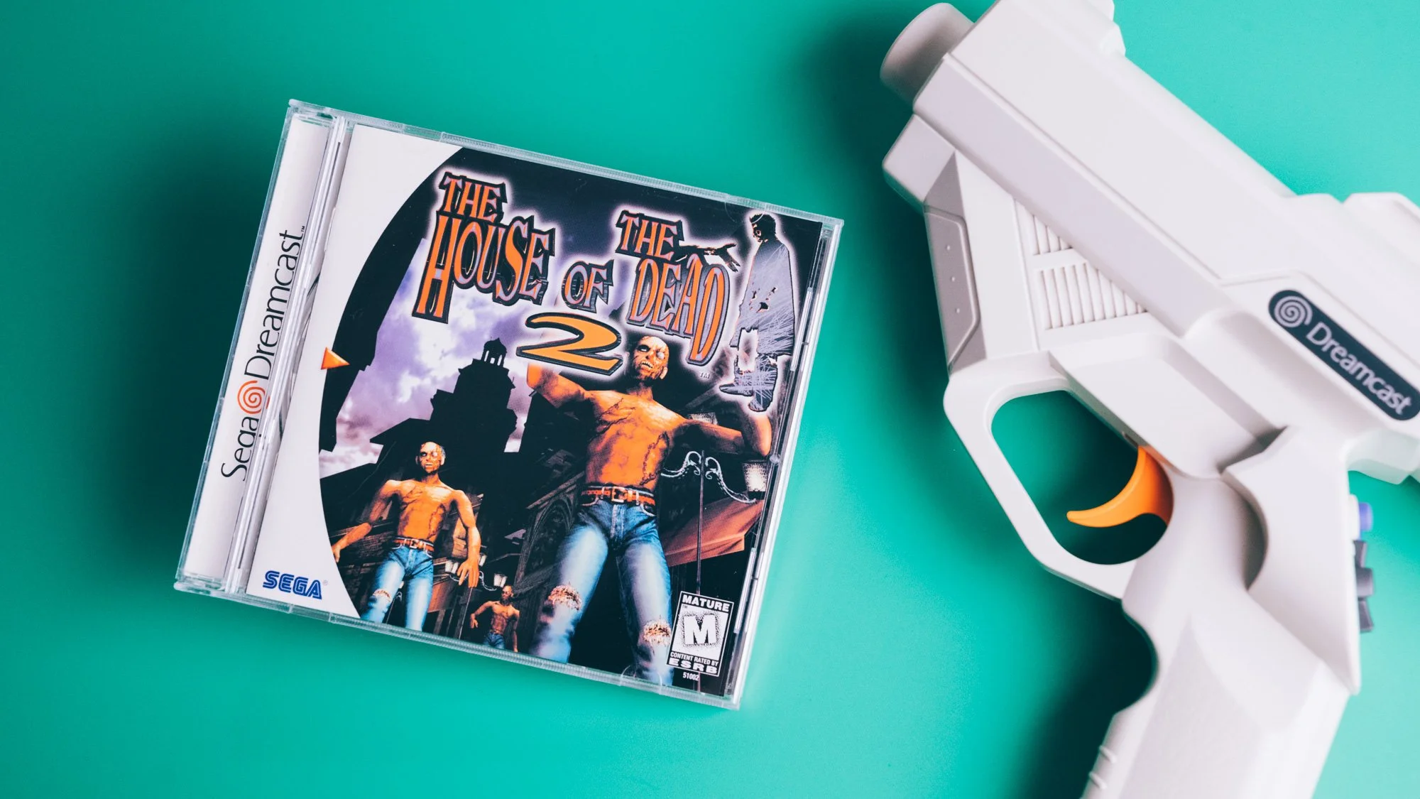 THE HOUSE OF THE DEAD 2 ガンコン　ドリームキャスト Dreamcast The House of The Dead 2 Gun Set Sega Used Japan
